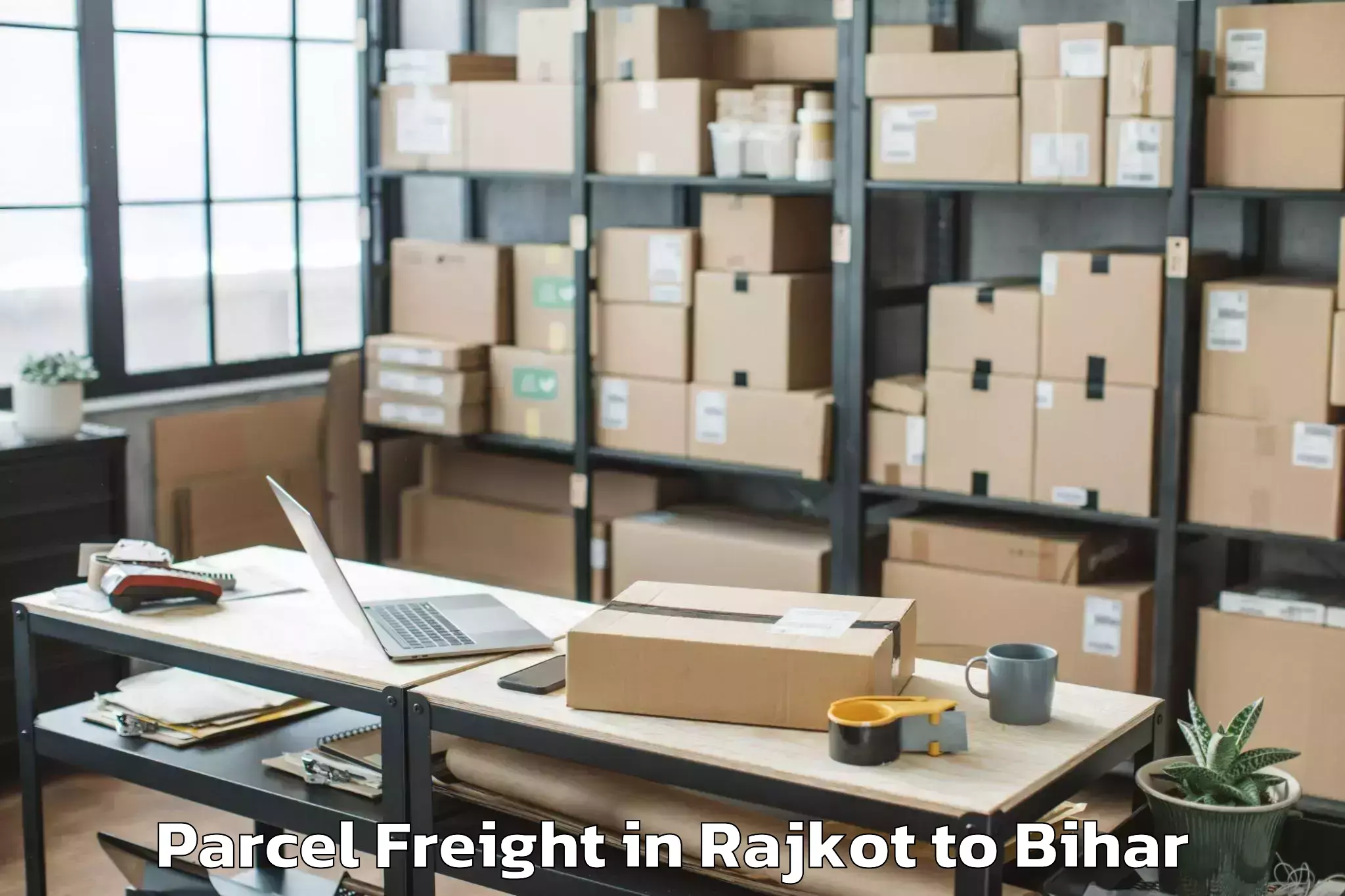 Book Rajkot to Meskaur Parcel Freight Online